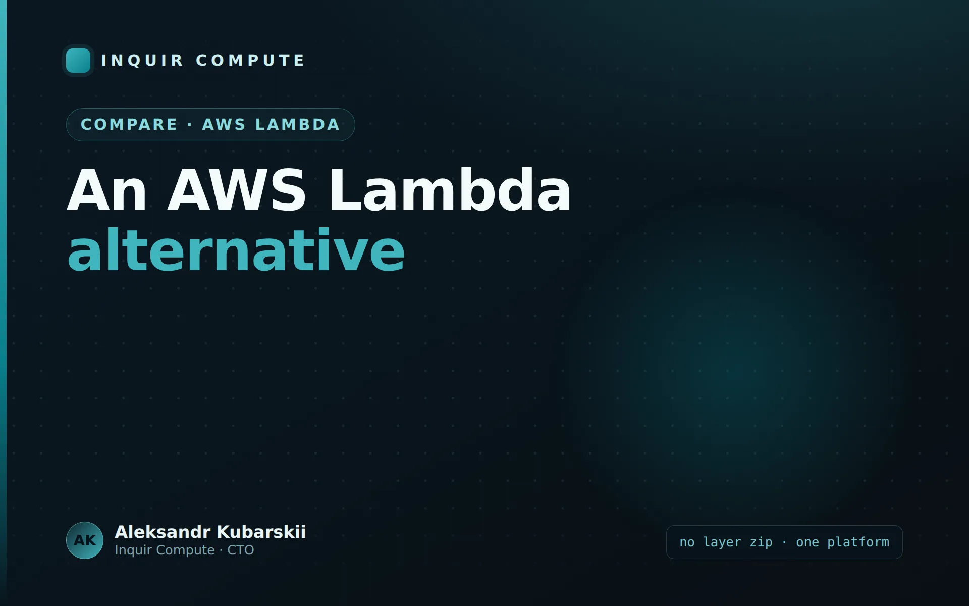 An AWS Lambda Alternative: Container-Backed Serverless