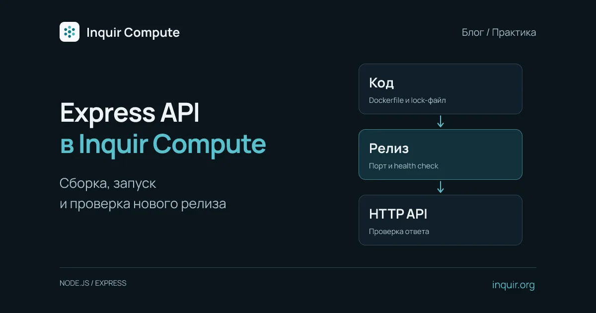 Deploy a Node.js Express API on Inquir Compute