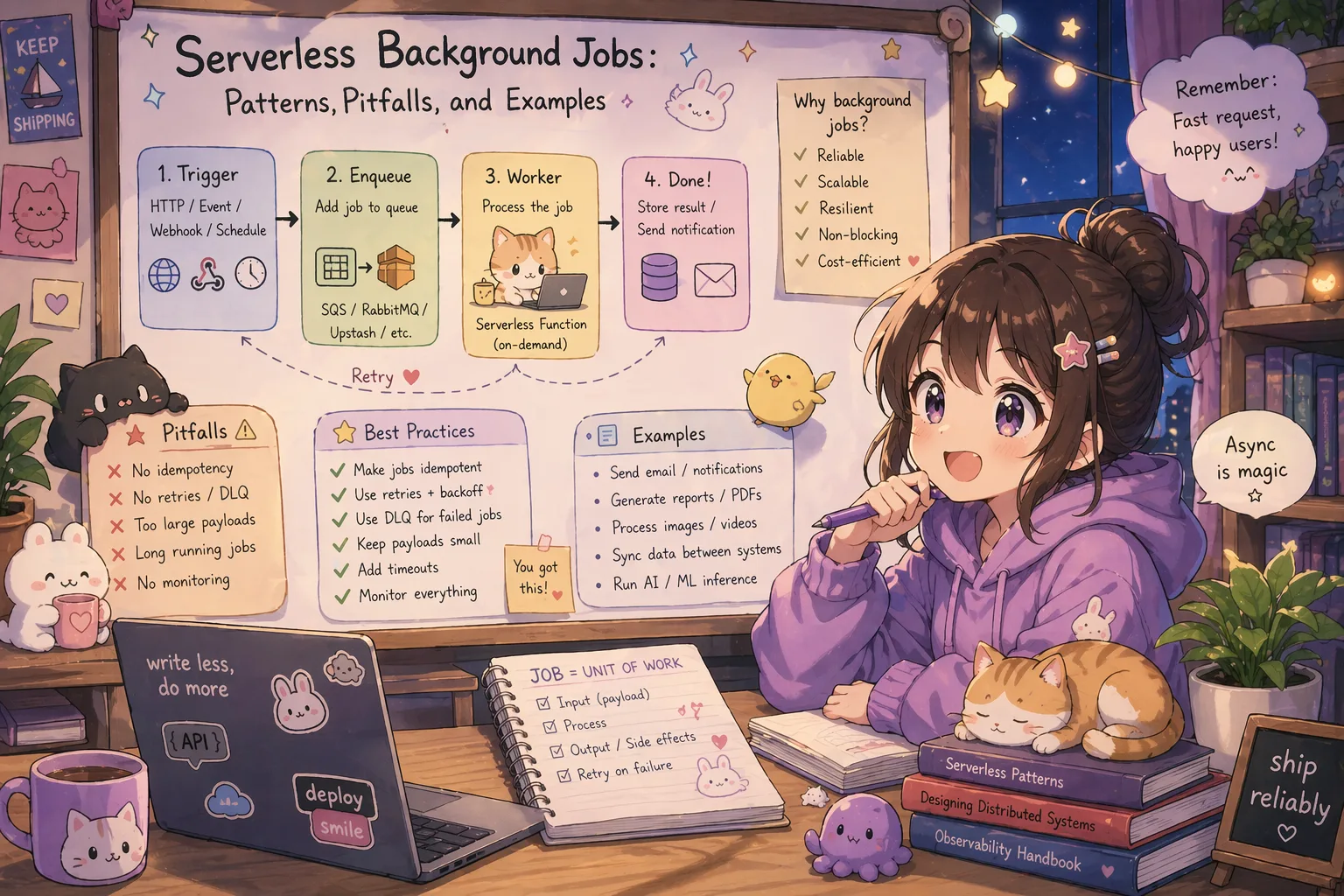 Serverless Background Jobs: Patterns, Pitfalls, and Examples